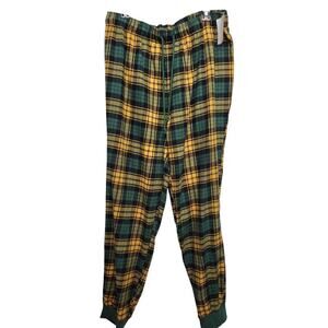 Abound Yellow & Green Flannel Pant Size XL